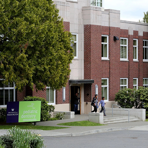 Outside shot of university building