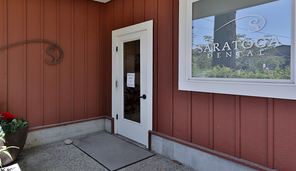 Window and door of Saratoga Dental office